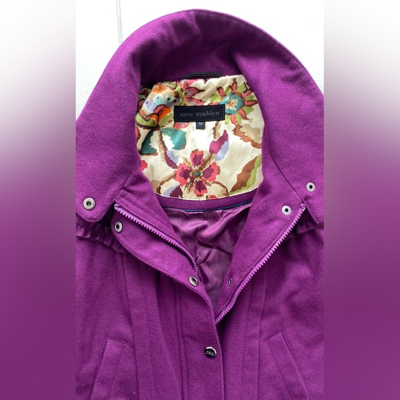 Steve Madden Purple Ruffle Jacket – Sz M - Picture 3 of 13